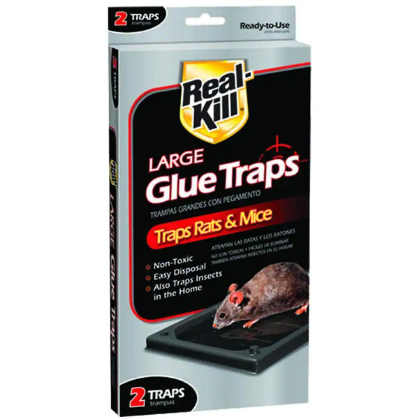 Real-Kill Large Rat and Mice Glue Traps - 2 Count